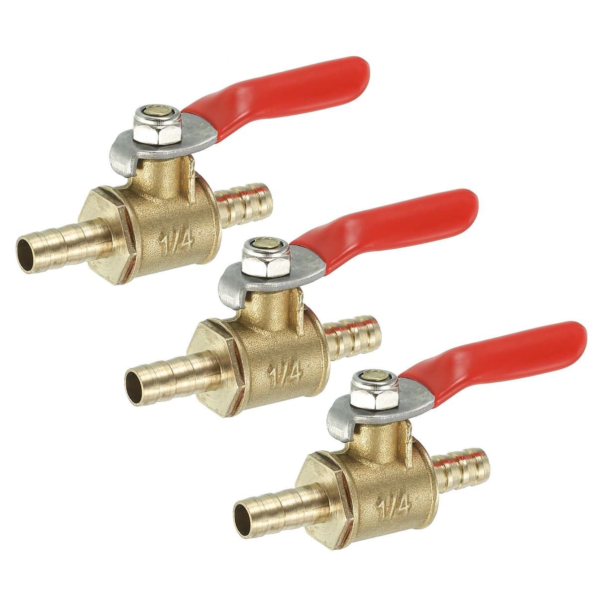 Robinet bilă mini QUARKZMAN 1/4" alamă ștecher furtun închidere rapidă apă
