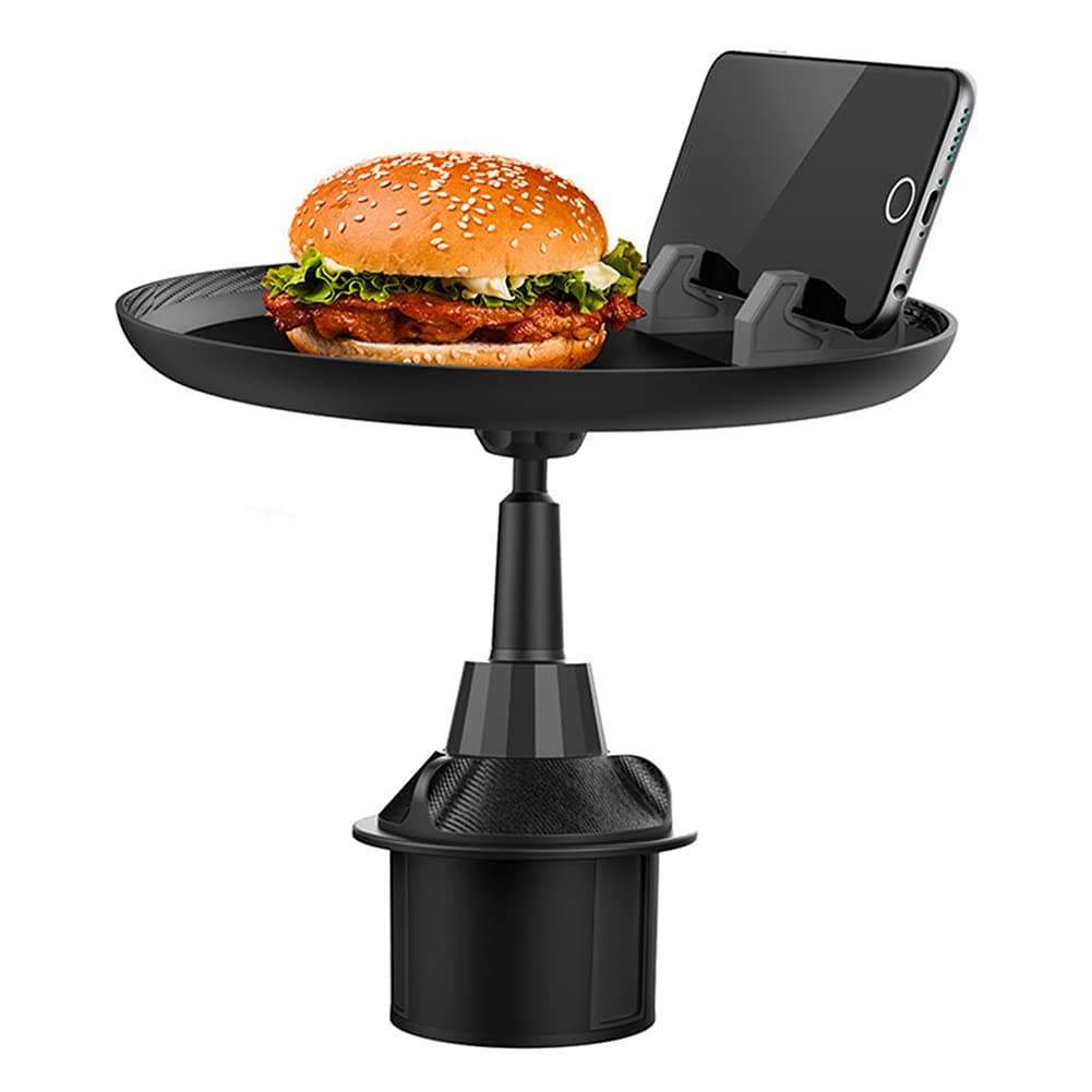 Tavă suport pentru pahar auto YYUNANG, suport cafea/burger pentru călătorie, model scurt și lung, rotație 360°