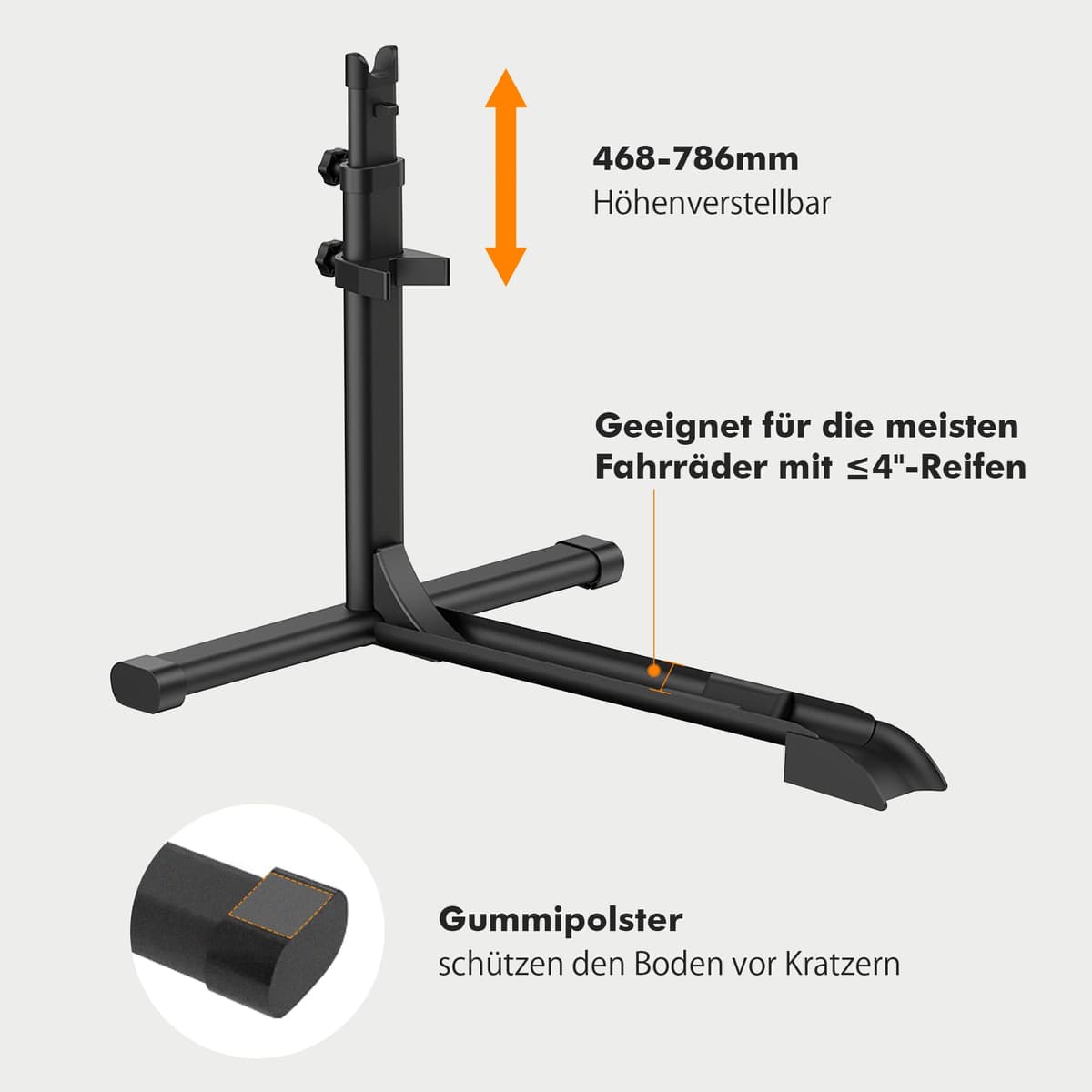 Suport bicicletă vertical Mimoke, stand liber pentru depozitare biciclete interior - garaje și locuințe
