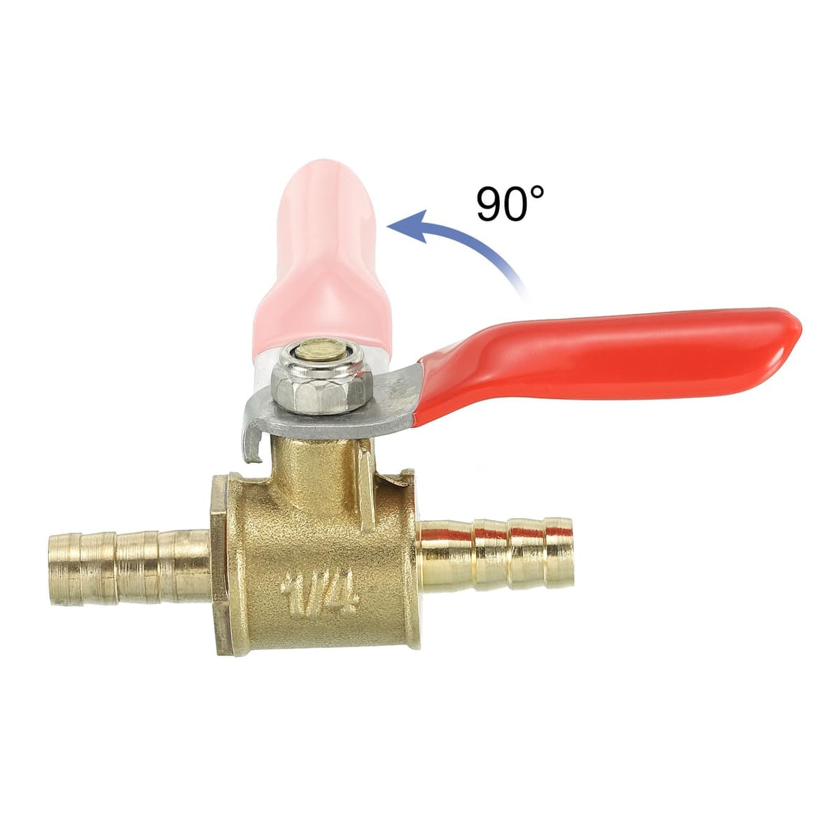 Robinet bilă mini QUARKZMAN 1/4" alamă ștecher furtun închidere rapidă apă