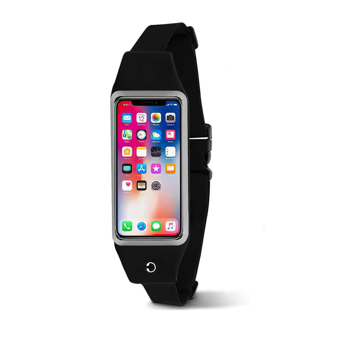Curea alergare jogging Generisch reglabilă buzunar telefon tactil impermeabil