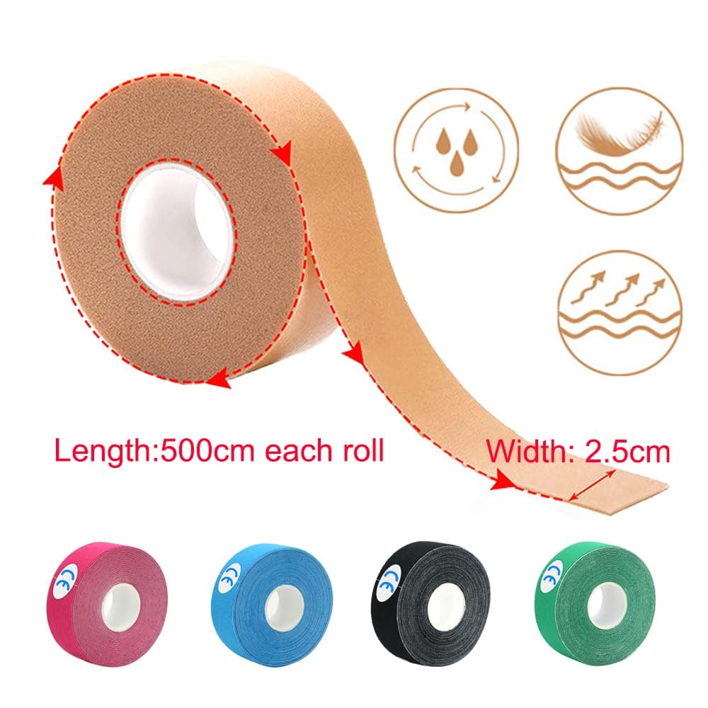 Plasturi riduri Tcdwla bandă lifting facial 4 role culoare piele set standard