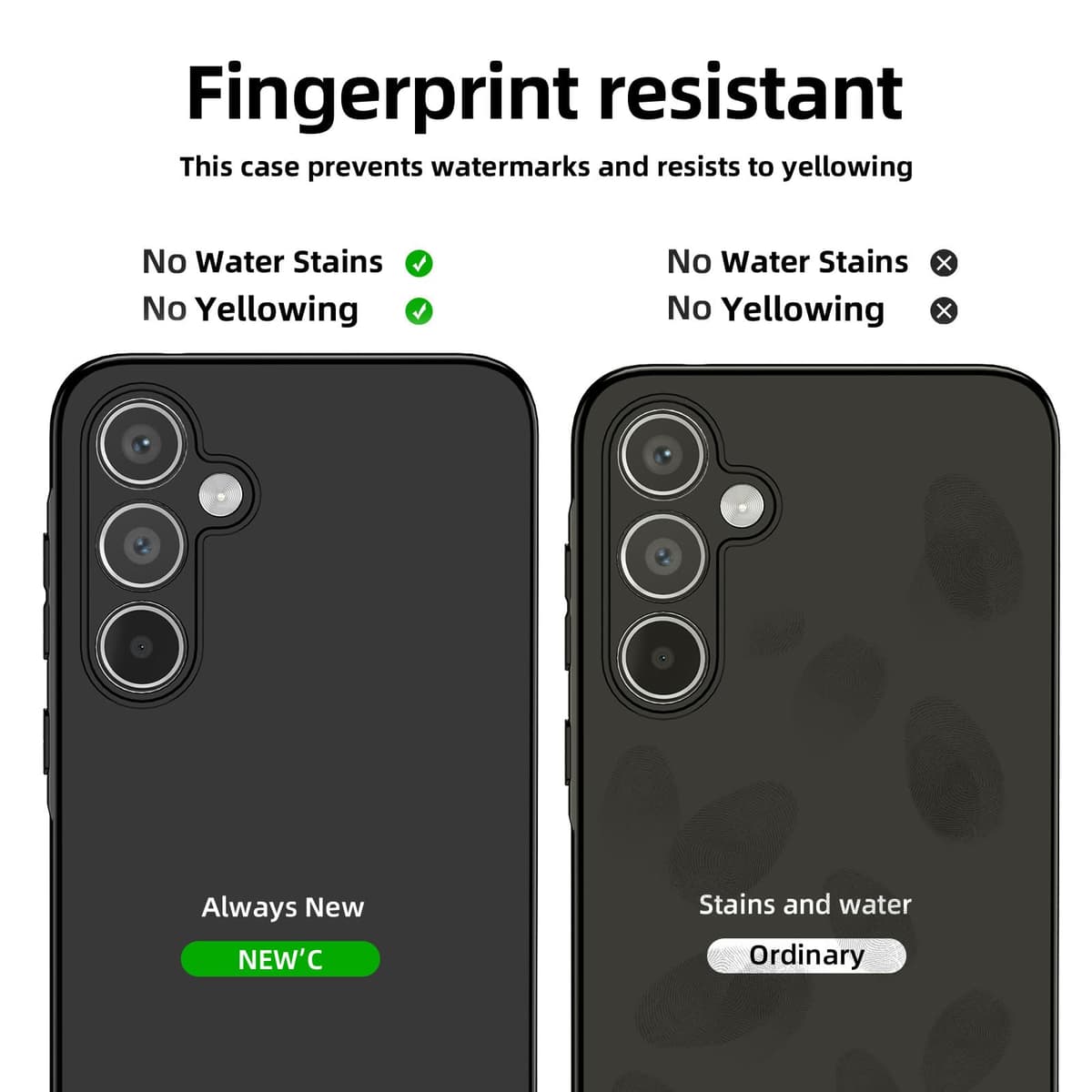 Husă NEW'C Samsung A15 5G silicon ultra transparent + 2 folii sticlă