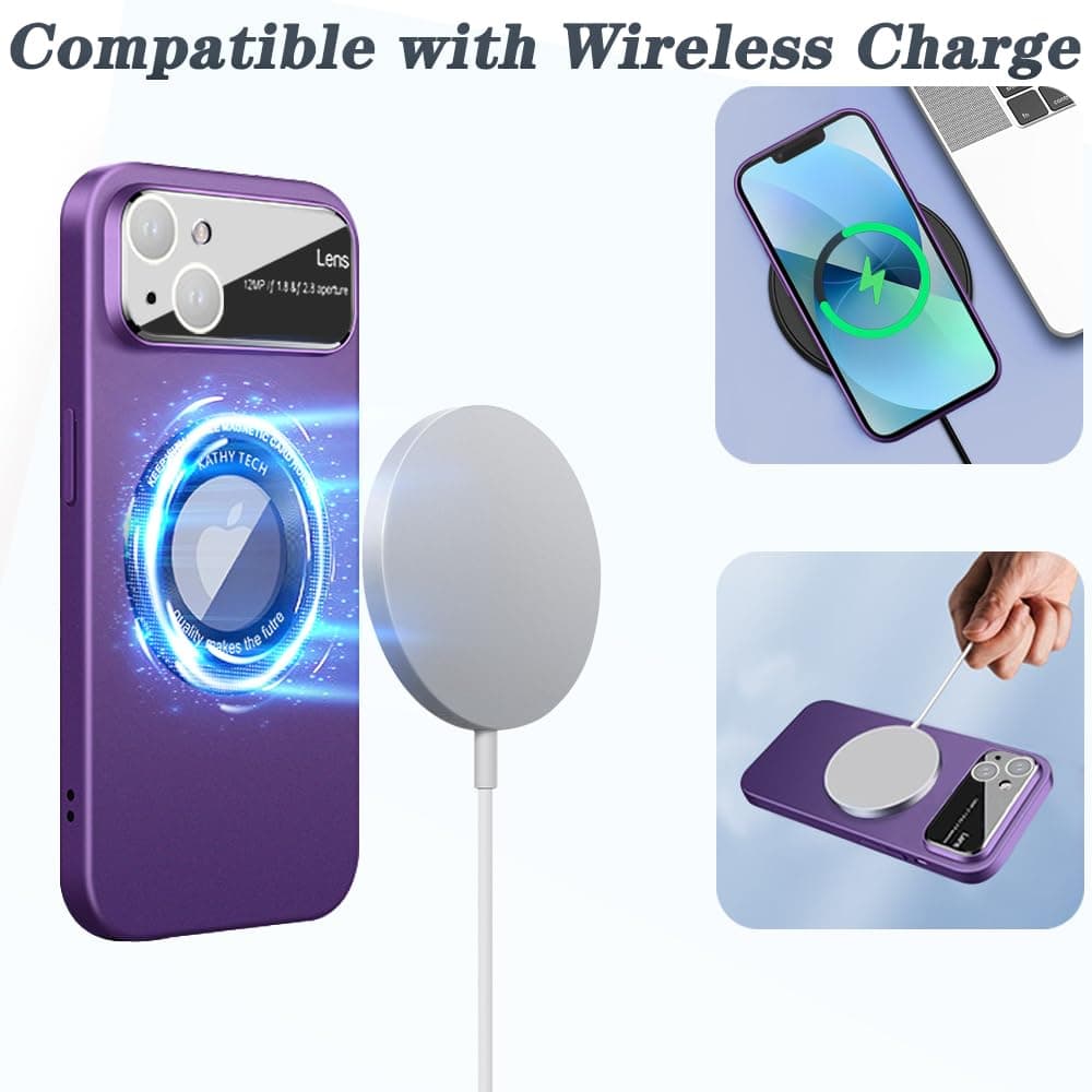 Husă Rdyi6ba8 iPhone 13 mată verde wireless MagSafe margini ridicate