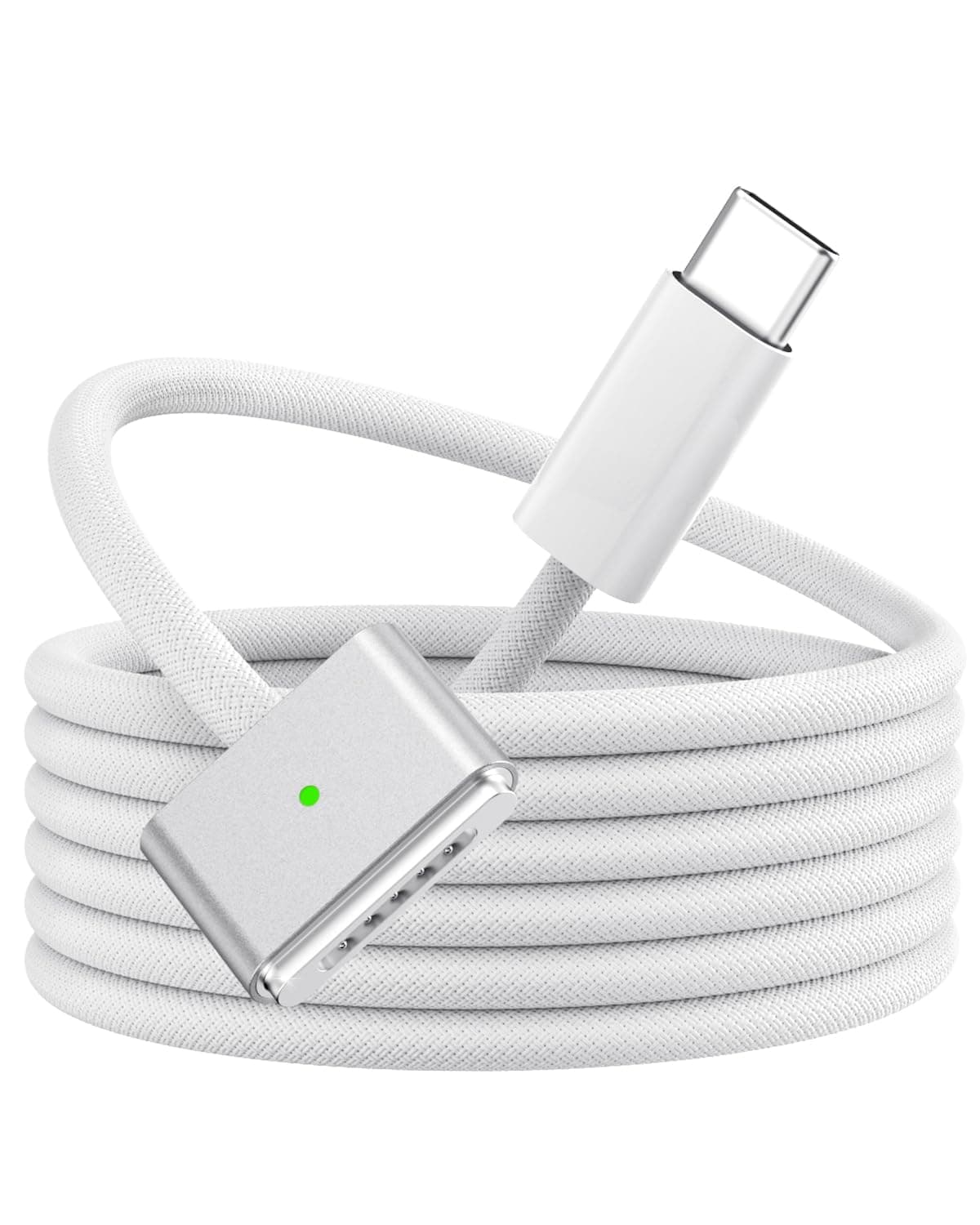 Cablu de încărcare magnetic USB-C BOUTOP 140W, 3 cabluri magnetice tip C, compatibil MacBook Pro/Air, nylon împletit, 2m