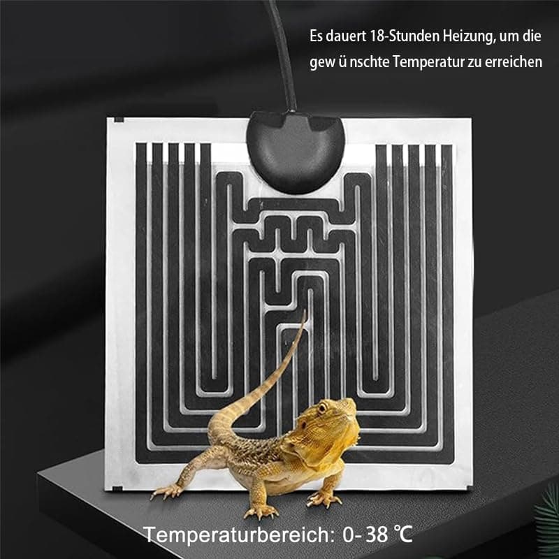 Covoraș încălzire CAM2 pentru terariu, reglabil cu control temperatură pentru reptile, șerpi, șopârle, gecko, păianjeni
