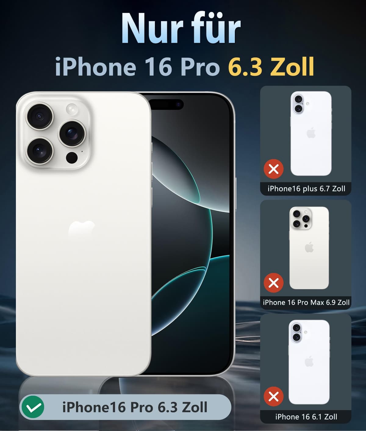 Husă FNTCASE iPhone 16 Pro magnetică militară anti-cădere transparentă 6.3 inch protecție